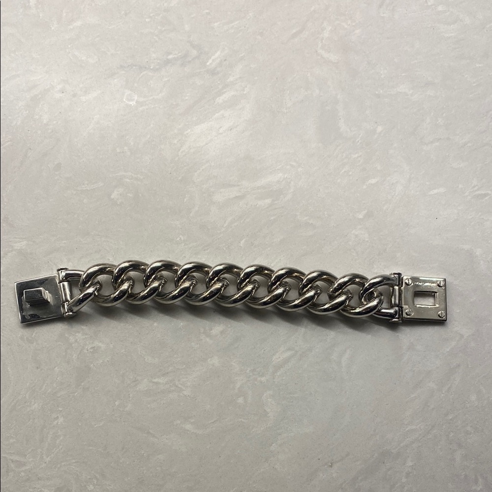 Chunky Silver Chain Bracelet